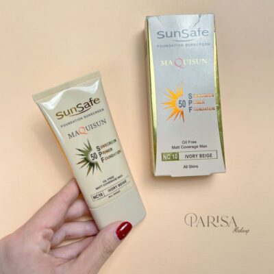ضدآفتاب کرم پودری SunSafe مدل SPF 50(NC 10)
