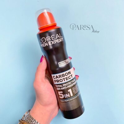 اسپری ضدتعریق لورآل سری Men Expert مدل carbon protect