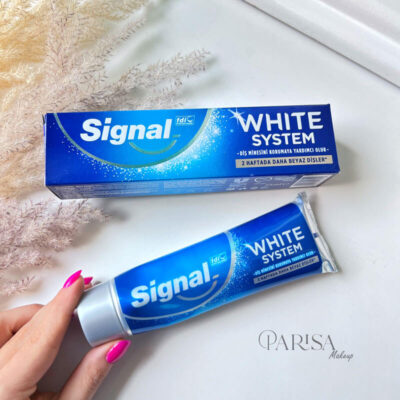 خمیردندان سفیدکننده سیگنال مدل white system(75 میل)