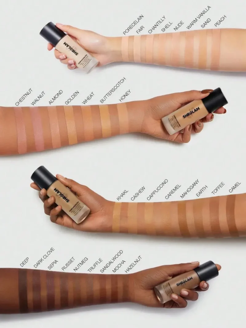 کرم پودر مات شیگلم SHEGLAM مدل COMPLEXION PRO رنگ nude - Image 3