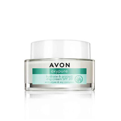 کرم روز و آبرسان اون AVON سری oxypure مدل hydrate & protect(SPF 20)