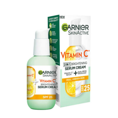 کرم سرم روشن کننده و آبرسان ویتامین سی گارنیر SPF 25(50 میل)