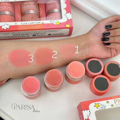 رژگونه پودری Rose Berry مدل !pick me