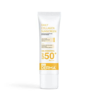 ضدآفتاب رنگی رطوبت رسان 101DERMA مدل Daily Collagen(SPF 50)
