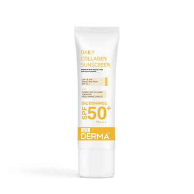 ضدآفتاب بدون رنگ رطوبت رسان 101DERMA مدل Daily Collagen(SPF 50)