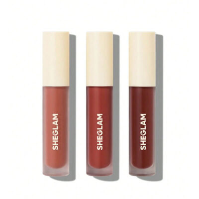 پک 3 عددی رژلب مایع شیگلم SHEGLAM مدل Matte Allure رنگ Private Tour