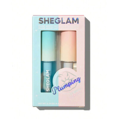 لیپ گلاس حجم دهنده دوتایی شیگلم SHEGLAM مدل Plump Addict Hot & Cold