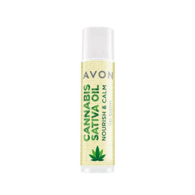 بالم لب تغذیه کننده اون AVON مدل روغن شاهدانه Cannabis Sativa Seed Oil