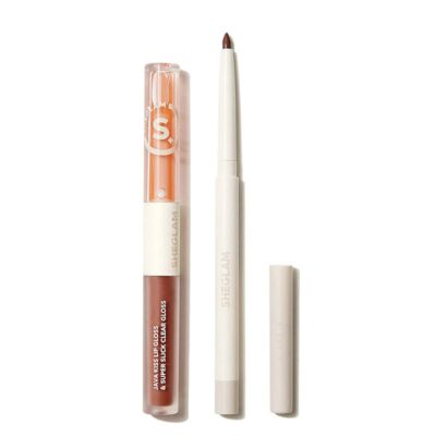 ست خط لب و رژ لب مایع دو سر شیگلم SHEGLAM مدل SOFT 90'S Glam رنگ HAUTE COCOA