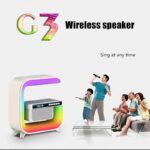اسپیکر بلوتوثی و شارژر وایرلس LED مدل XM-G3 رنگ سفید - Image 2