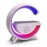 اسپیکر بلوتوثی و شارژر وایرلس LED مدل BT 2301 رنگ سفید