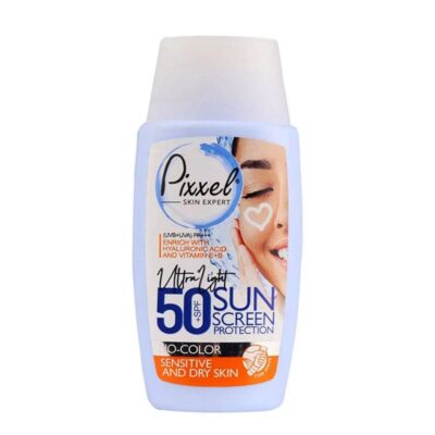 ضدآفتاب بی رنگ پیکسل Pixxel مخصوص پوست خشک و حساس(SPF 50)