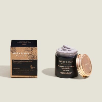 ماسک شستشوی درخشان کننده مری اند می Mary & May مدل Blackberry Complex Glow(125 گرم)