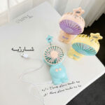 پنکه رومیزی چراغ دار طرح آدم فضایی(FY040) - Image 3