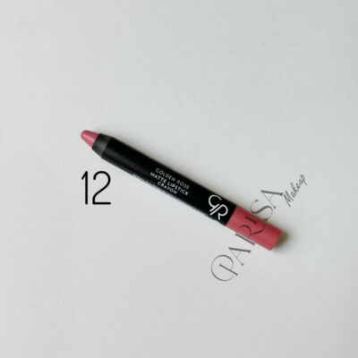 رژلب مدادی گلدن رز مدل Crayon شماره 12