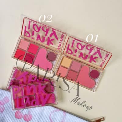 پالت سایه و رژگونه Miss Lara مدل Pink Lady