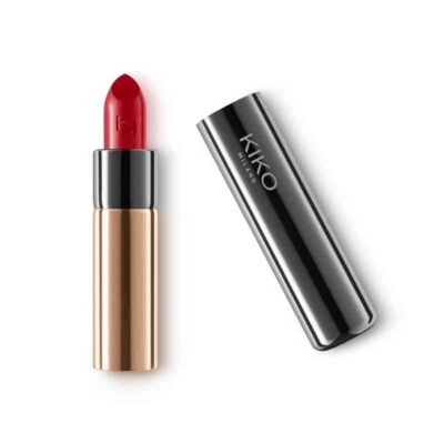 رژلب جامد کرمی کیکو میلانو KIKO MILANO مدل Gossamer Emotion رنگ Pearly Tulip Red (شماره 113)
