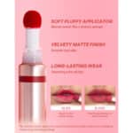 رژ لب مایع مات کوشنی شیگلم SHEGLAM مدل Pout Pillow Cushion Matte رنگ Catching Z's - Image 7