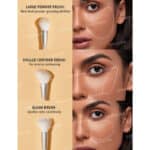 ست براش آرایش صورت شیگلم SHEGLAM مدل Glam 101 Face Essentials Brush Set - Image 6