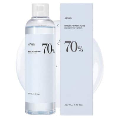 تونر تقویت کننده و مرطوب کننده شیره توس آنوا Anua مدل Birch 70 Moisture Boosting Toner