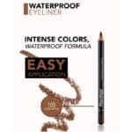 مداد چشم ضدآب فلورمار flormar مدل Waterproof کد 105(رنگ Warm Brown) - Image 2
