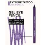 مداد چشم ژلی فلورمار flormar مدل Extreme Tattoo Gel Pencil کد 011(رنگ Purple Blaze) - Image 4