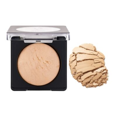 پودر بیک فشرده فلورمار flormar مدل Baked Powder کد 021(رنگ Beige With Gold)