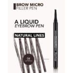 هاشور ابرو فلورمار flormar مدل Micro Filler Pen کد 004(رنگ Deep Brown) - Image 3