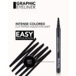 خط چشم مشکی گرافیکی فلورمار flormar مدل Graphic Eyeliner - Image 4