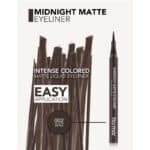 خط چشم ماژیکی مات فلورمار flormar مدل Midnight Matte کد 002(رنگ قهوه ای) - Image 4