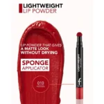 رژلب مایع پودری سر اسفنجی فلورمار Flormar مدل Lightweight Lip Powder کد 010 - Image 3