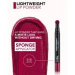 رژلب مایع پودری سر اسفنجی فلورمار Flormar مدل Lightweight Lip Powder کد 018 - Image 3