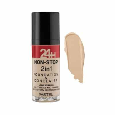 کرم پودر و کانسیلر 2 در 1 پاستل پرو فشن PASTEL PRO FASHION مدل 24H Non Stop کد 601