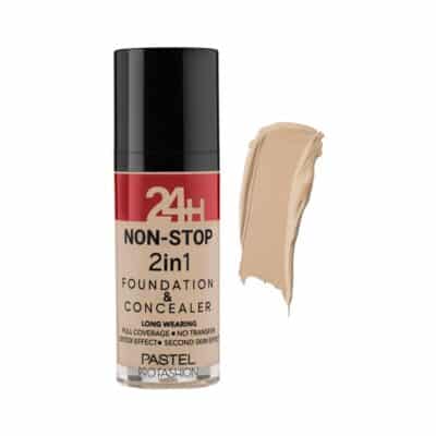 کرم پودر و کانسیلر 2 در 1 پاستل پرو فشن PASTEL PRO FASHION مدل 24H Non Stop کد 603