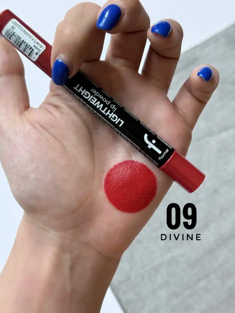 رژلب مایع پودری سر اسفنجی فلورمار Flormar مدل Lightweight Lip Powder کد 009 - Image 2