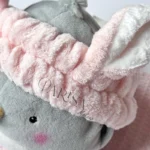 تل حوله ای مدل خرگوشی رنگ صورتی کمرنگ - Image 3