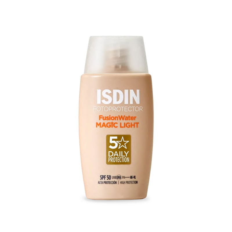 ضدآفتاب رنگی SPF 50 ایزدین ISDIN مدل Fusion Water Magic Light - Image 2