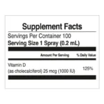 اسپری ویتامین D3 خوراکی فارماسی نوتریپلاس Nutriplus با طعم لیمو(20 میل) - Image 3