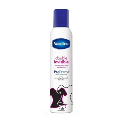 اسپری ضد تعریق 48 ساعته وازلین Vaseline مدل Double Invisible(250 میل)