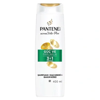 شامپو 3 در 1 مقوی و درخشان کننده مو پنتن PANTENE مدل Guc Ve Parlaklik(400 میل)