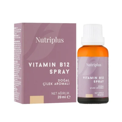 اسپری ویتامین B12 خوراکی فارماسی نوتریپلاس Nutriplus با طعم توت فرنگی(20 میل)